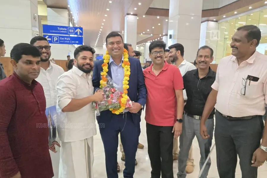 Australian Malayali Minister Jinson Anto Charles receives a heartfelt welcome in Kerala