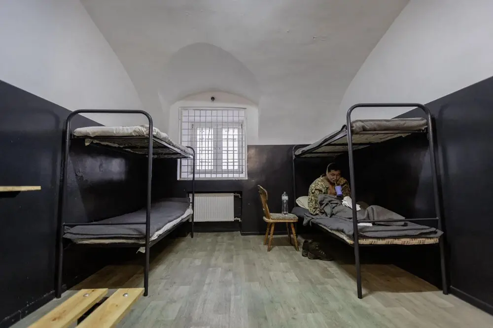 North Korean detained by Ukrainian authorities at an undisclosed location in Ukraine | AFP