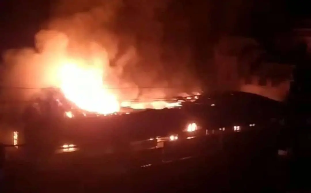 The fire at Vandiperiyar | Photo: Arranged