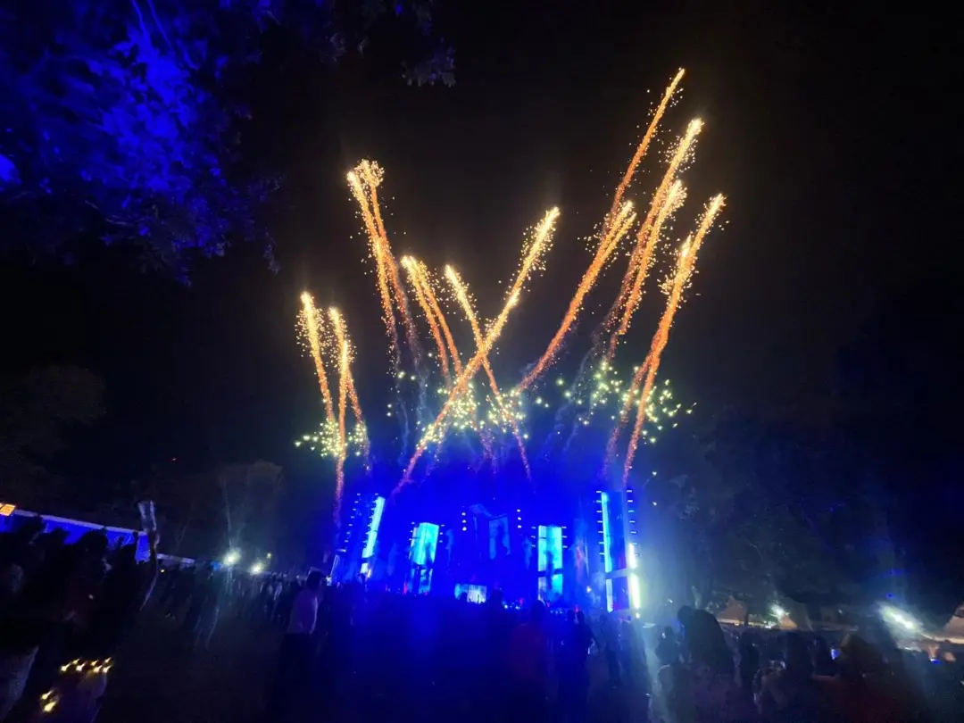 Fireworks at KAPPA CULTR 2025 in Bolgatty Palace, Kochi. | Photos: Mathrubhumi
