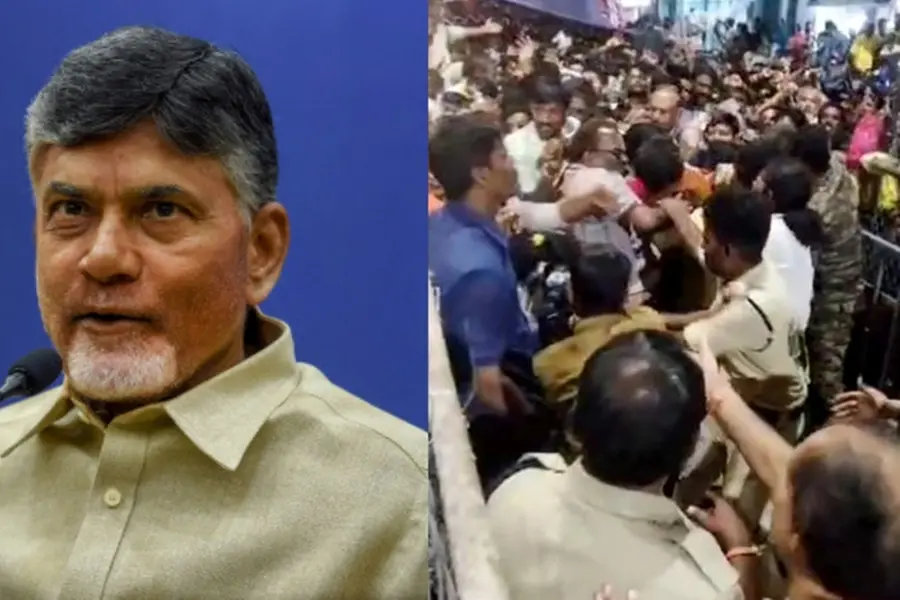 CM Naidu visits Tirupati stampede site, to visit hospital later