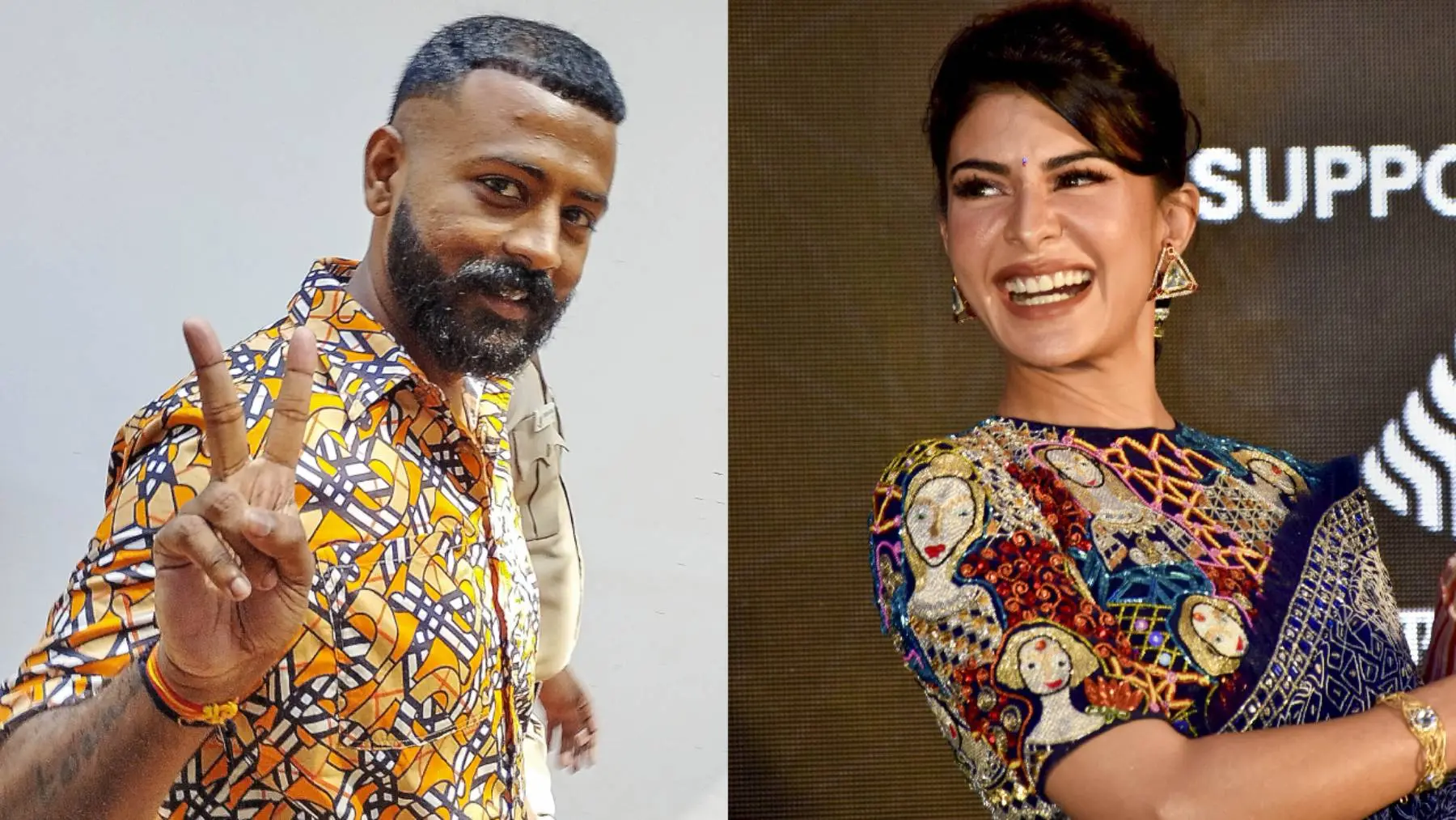 Sukesh Chandrashekhar, Jacqueline Fernandez | Photo: PTI
