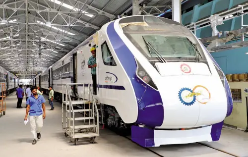Vande Bharat train under production at Perambur Integral Coach Factory; Chennai | Filephoto: Mathrubhumi