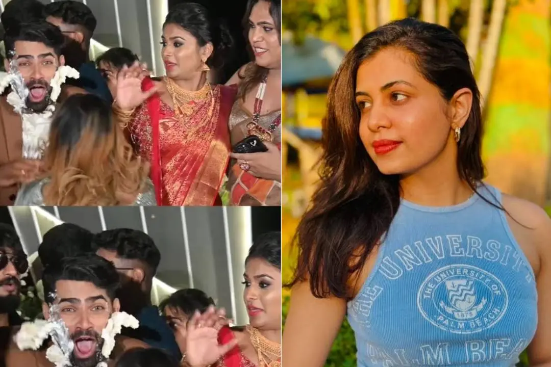 From (L) Screengrab of viral incident at Sijo's wedding; Diya Krishna | Photo: instagram/ diya krishna