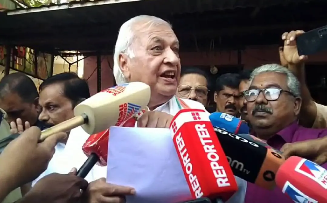 Kerala Governor Arif Mohammed Khan addressing the media. | Photo: ANI