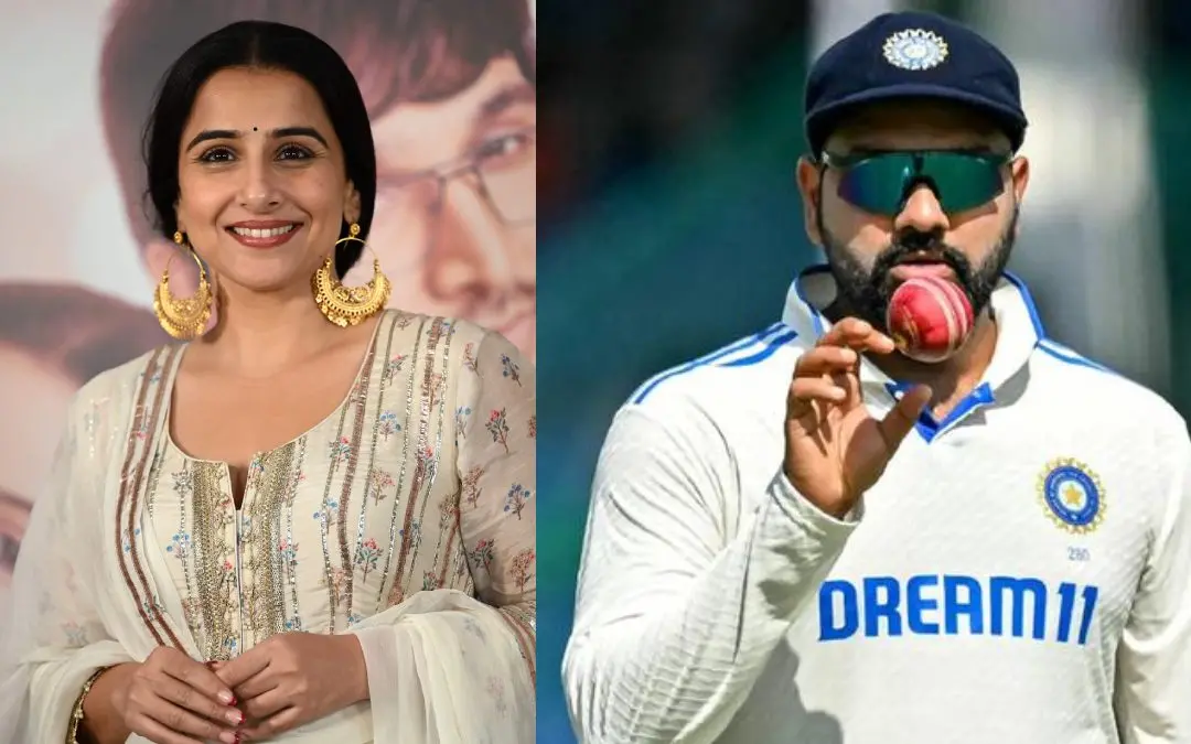 From (L) Vidya Balan, Rohit Sharma | Photos: Agencies