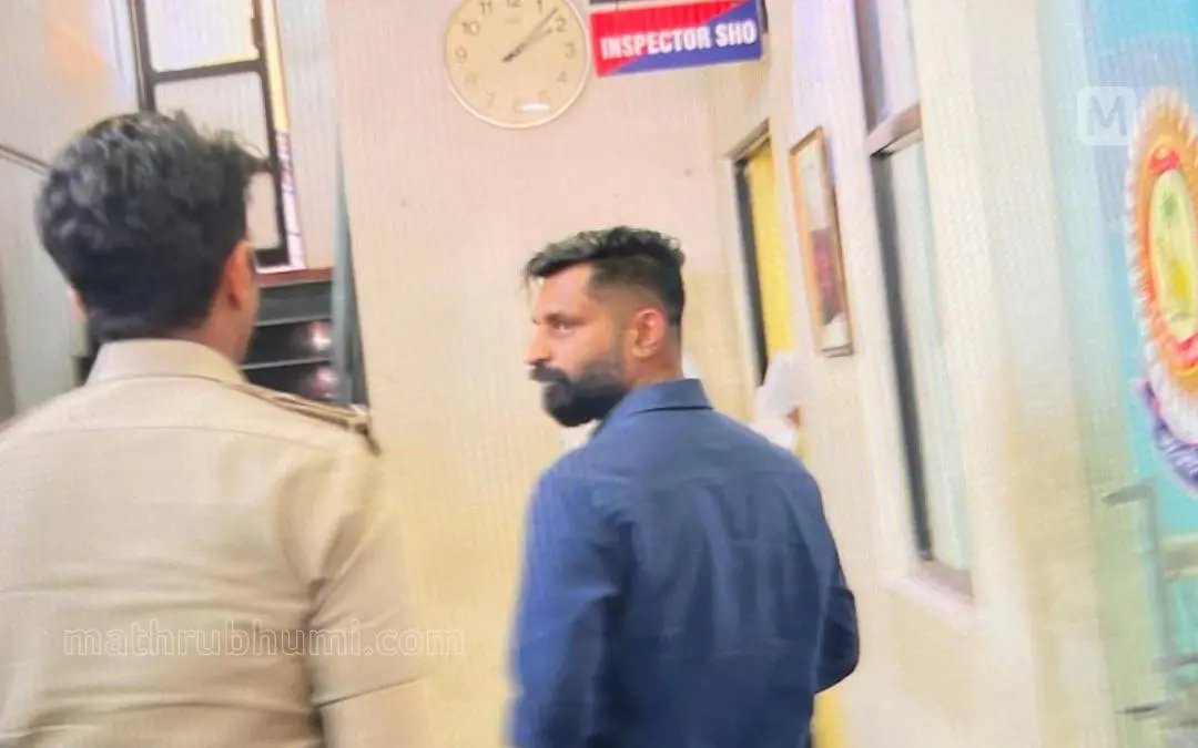 Mridanga Vision director Nigosh Kumar when came to surrender before Palarivattom Police on Wednesday, January 2, 2025.