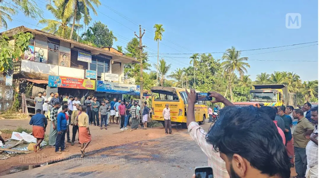 School bus accident in Kannur