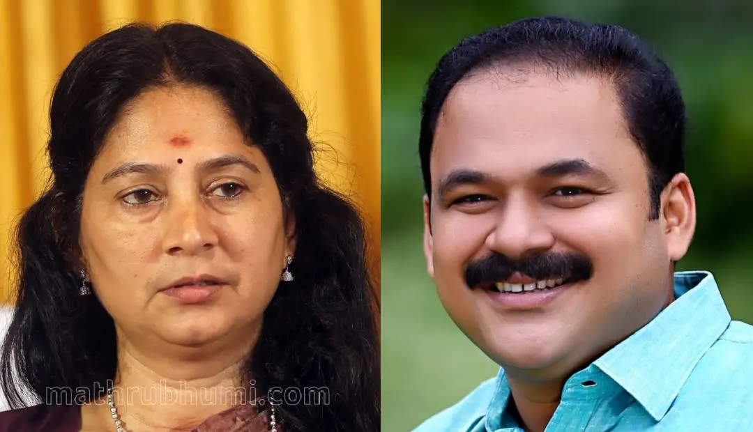 U Prathibha MLA, Bipin C Babu | Photo: Mathrubhumi, Facebook: Adv Bipin C Babu