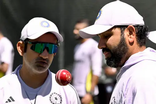 India's coach Gautam Gambhir and captain Rohit Sharma chat in the nets at the Melbourne Cricket Ground (MCG) in Melbourne  ahead of the fourth cricket Test match between Australia and India | Photo : AFP