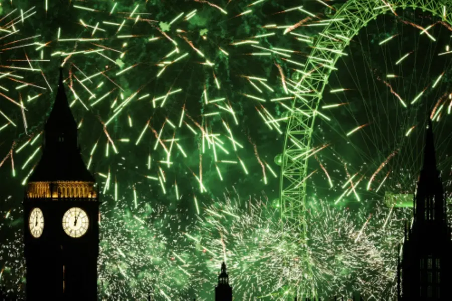 World ushers in 2025 with spectacular light shows, warm embraces and ice plunges!