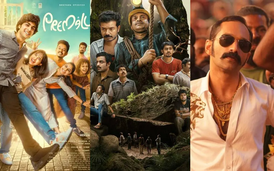 Posters of 2024 hit movies Premalu, Manjummel Boys and Avesham