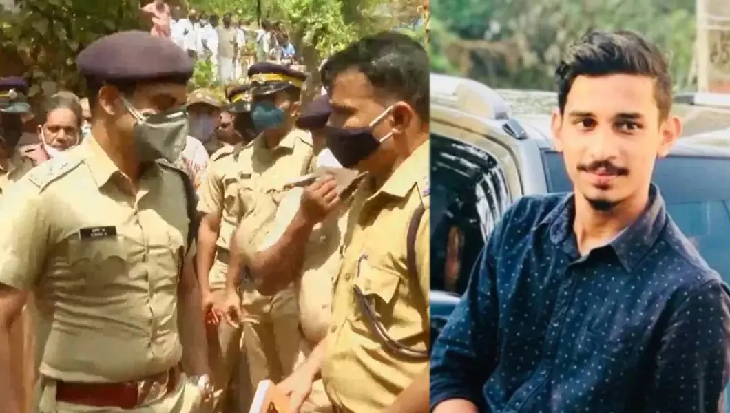 Police commissioner visit crime spot (left), Mansoor (right)