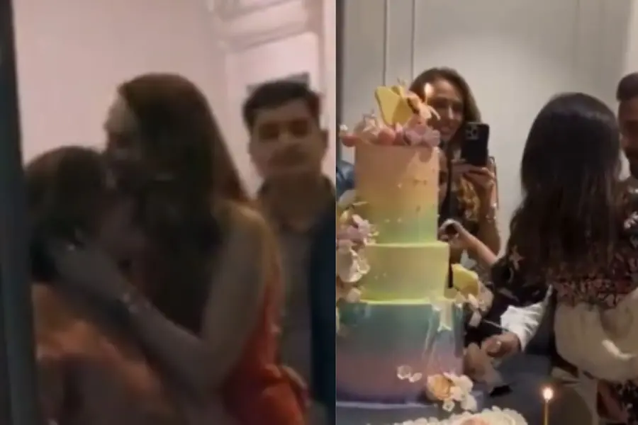 WATCH Salman Khan’s stepmother get goodbye kiss from his rumoured gf Iulia | Is romance in the air?