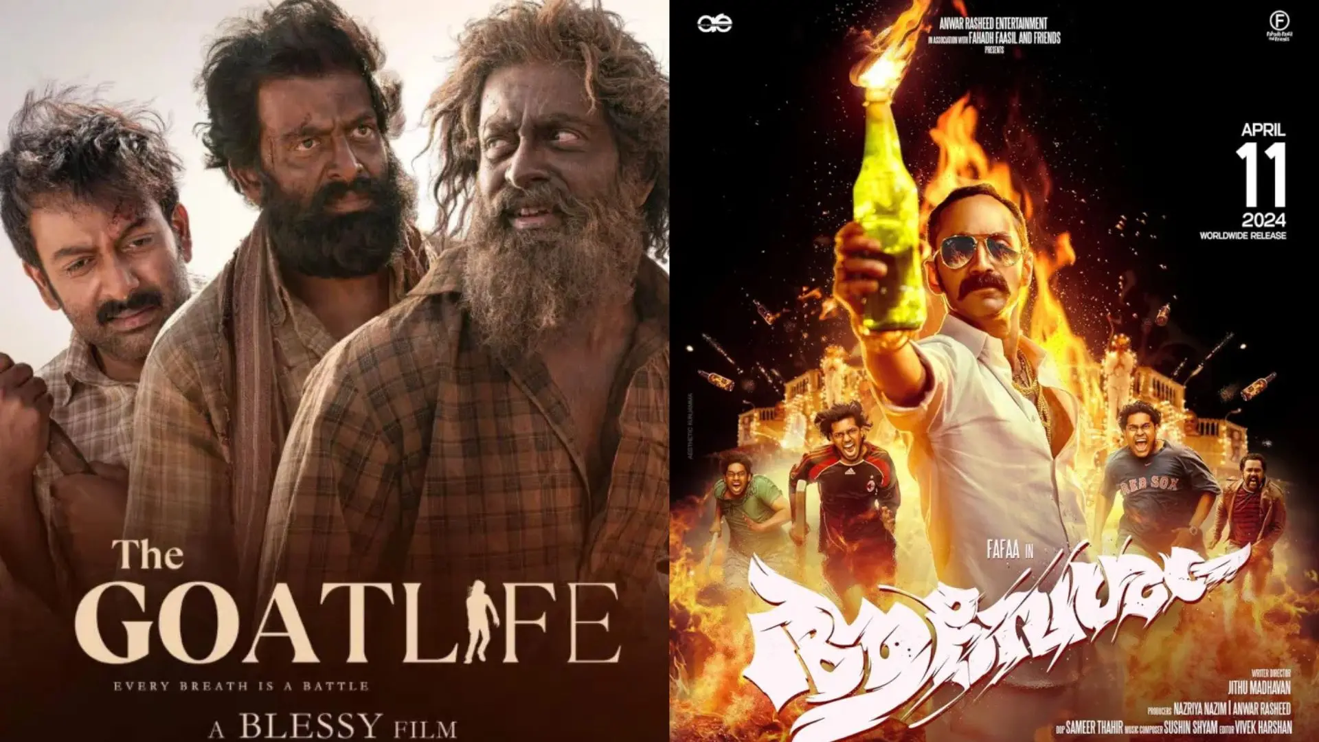Movies ranked from this year's Aadujeevitham to Aavesham