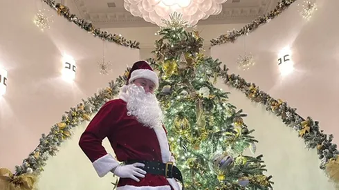 elon musk shares christmas photo dressed as 'ozempic santa' poses as shows off results of new weight loss drug Elon Musk is 'not taking