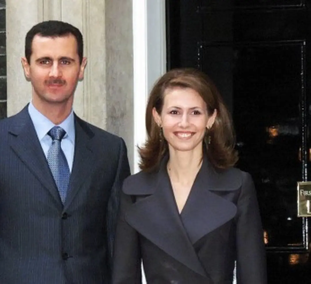 Former Syrian President Bashar Assad, left, and his wife Asma | File photo: AP Photo