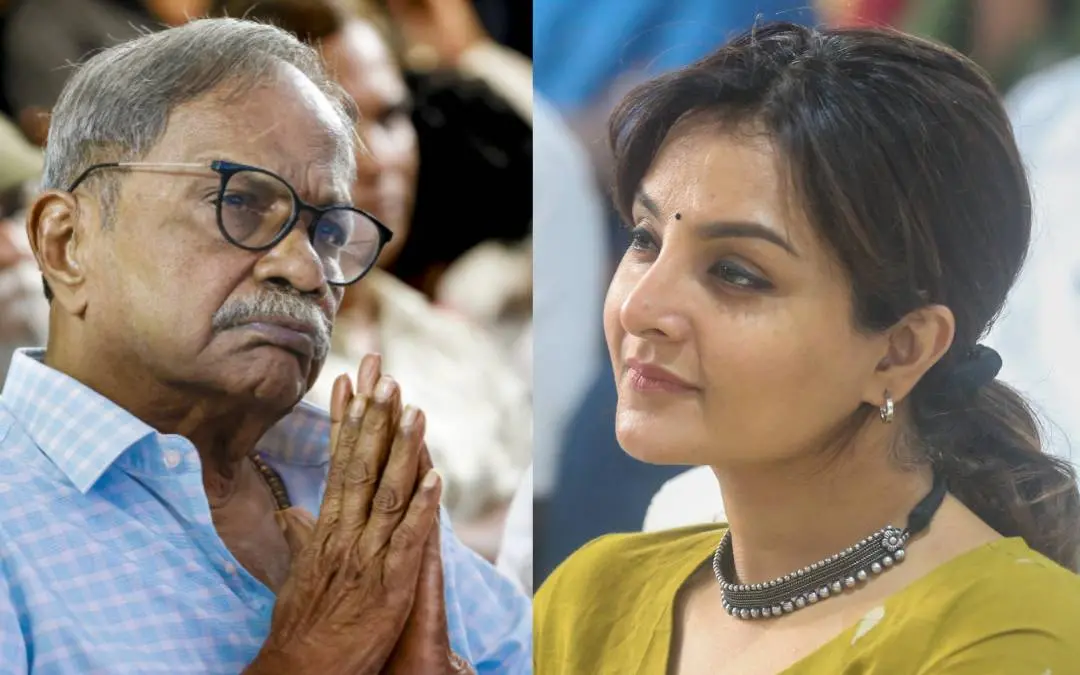 MT Vasudevan Nair and Manju Warrier | Photo: Mathrubhumi