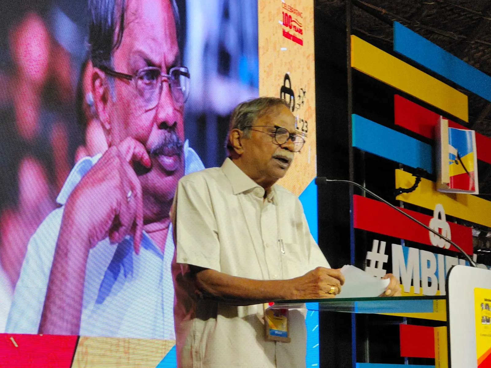 MT Vasudevan Nair delivers keynote address | Photo: Mathrubhumi