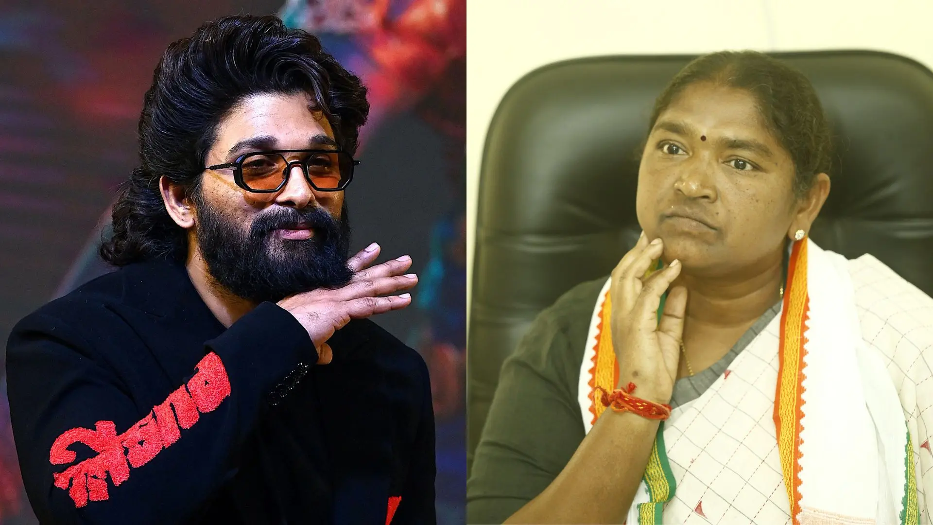 Allu arjun, Telengana Minister Danasari Anasuya Seethakka | File Photo