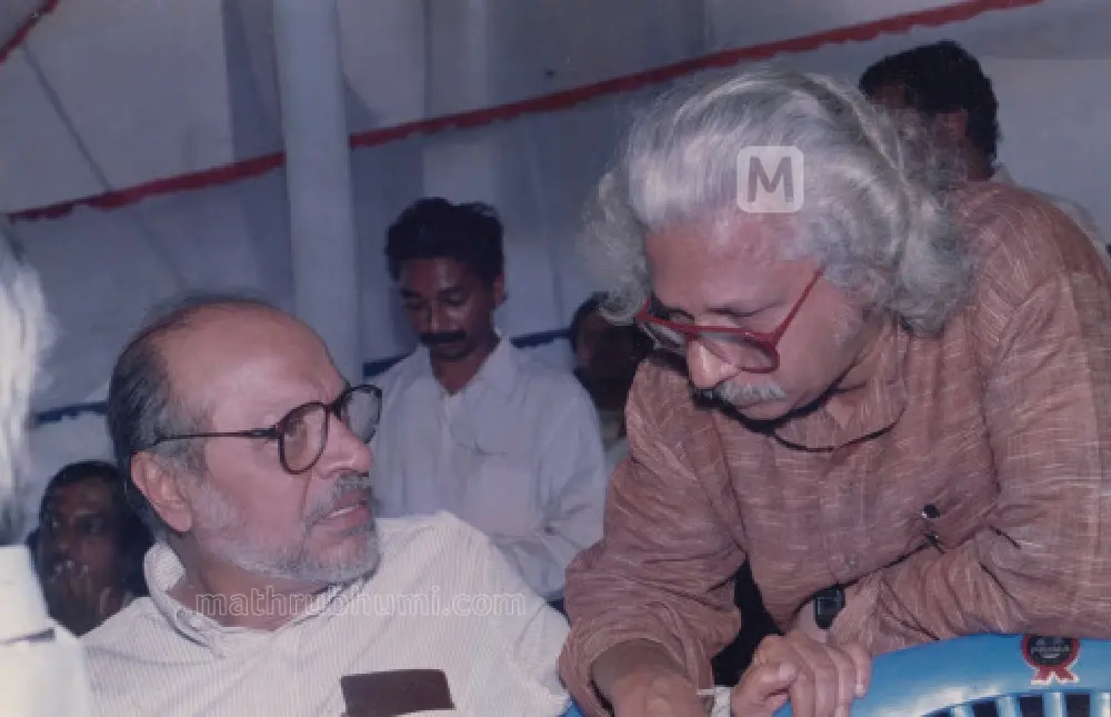 Shyam Benegal with Adoor Gopalakrishnan | Photo: Mathrubhumi Archives/Binulal G