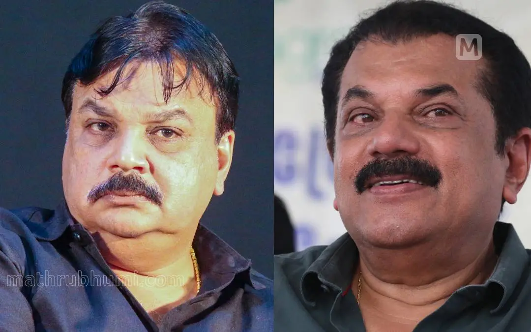 Idavela Babu, Mukesh | Photo: Mathrubhumi