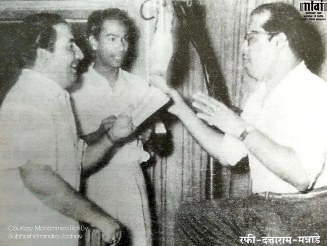 Mohammed Rafi and music composer Dattaram Wadkar | Photo: NDFC