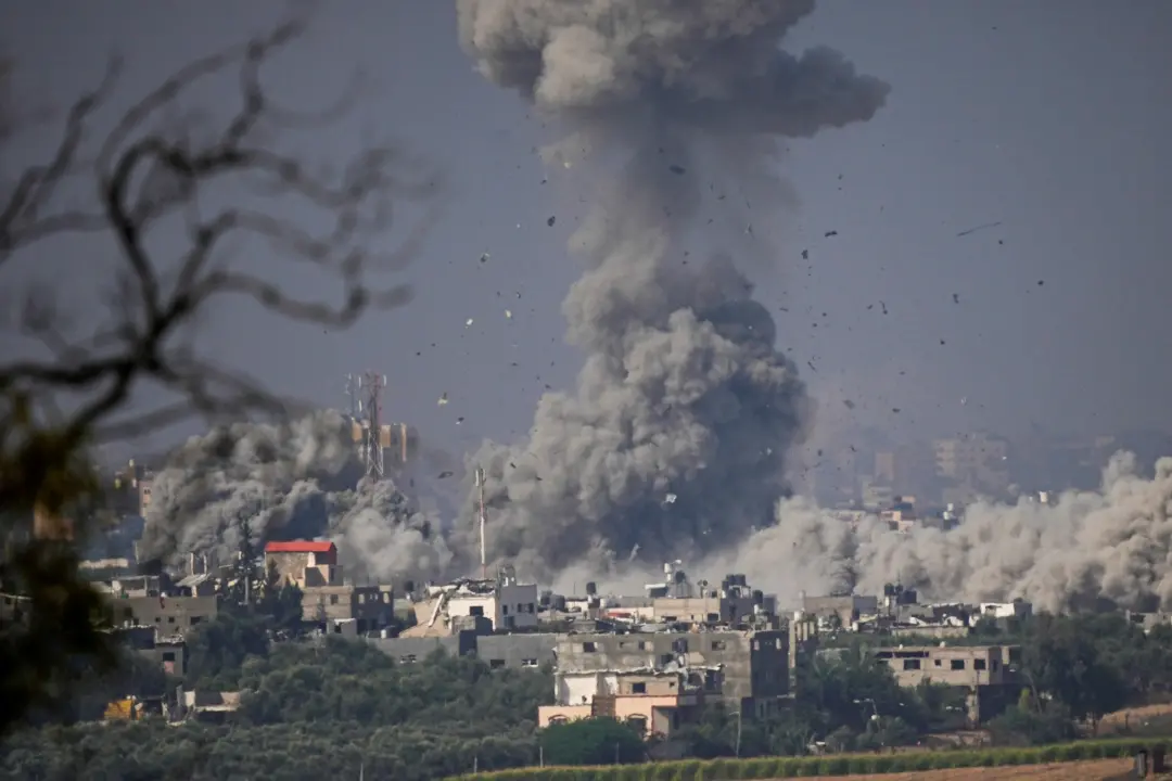 Smoke rises following an Israeli airstrike in the Gaza Strip | File Photo: AP
