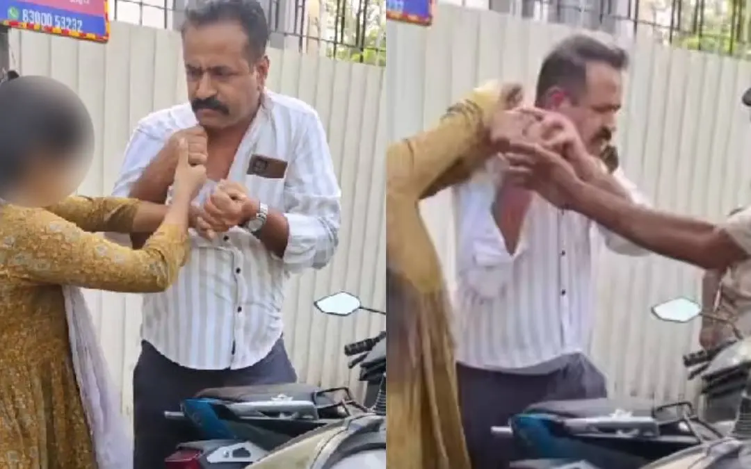 പെൺകുട്ടി ജയിലറെ തല്ലുന്ന ദൃശ്യങ്ങൾ  | Photo: x.com