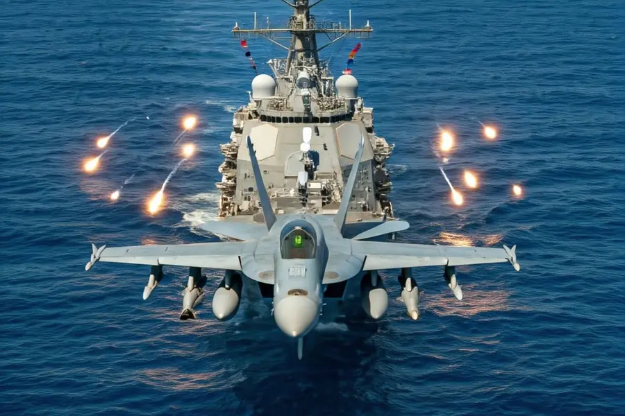 US guided missile cruiser shot down its own F/A-18 fighter jet over Red Sea