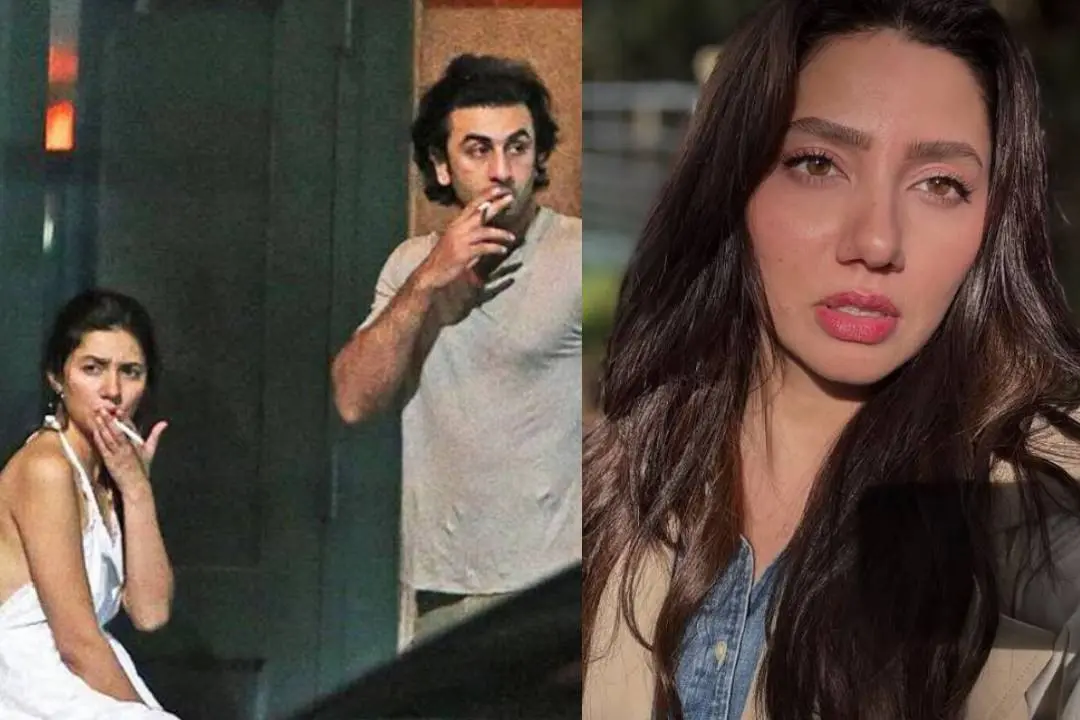 From (L) Viral photo of Ranbir Kapoor and Mahira Khan; Mahira Khan | Photo: x/ instagram/ mahira khan