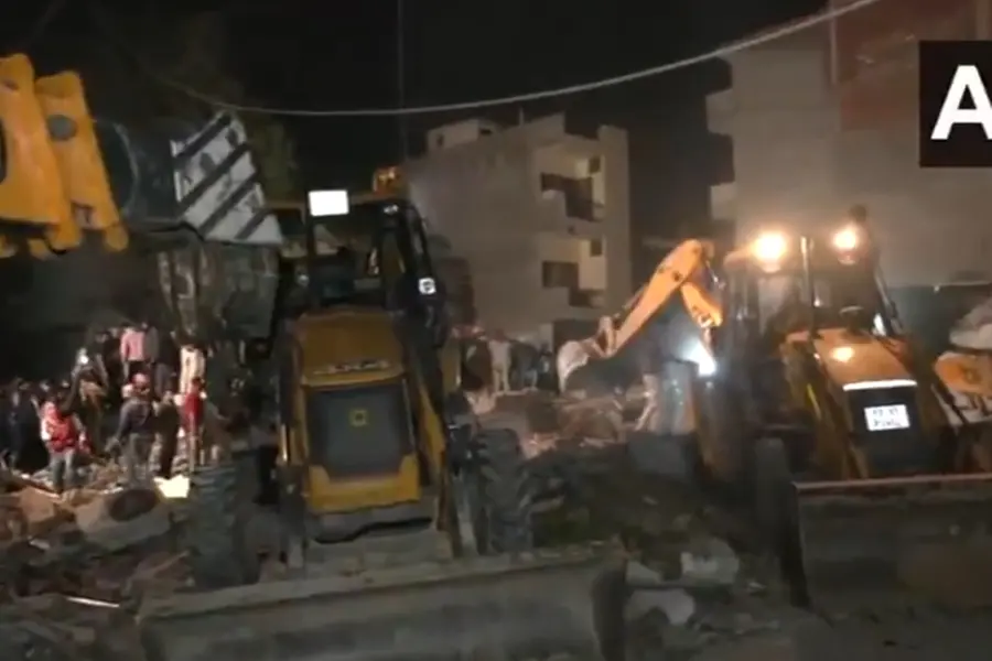 Five feared trapped as six-storey building collapses in Punjab | VIDEO