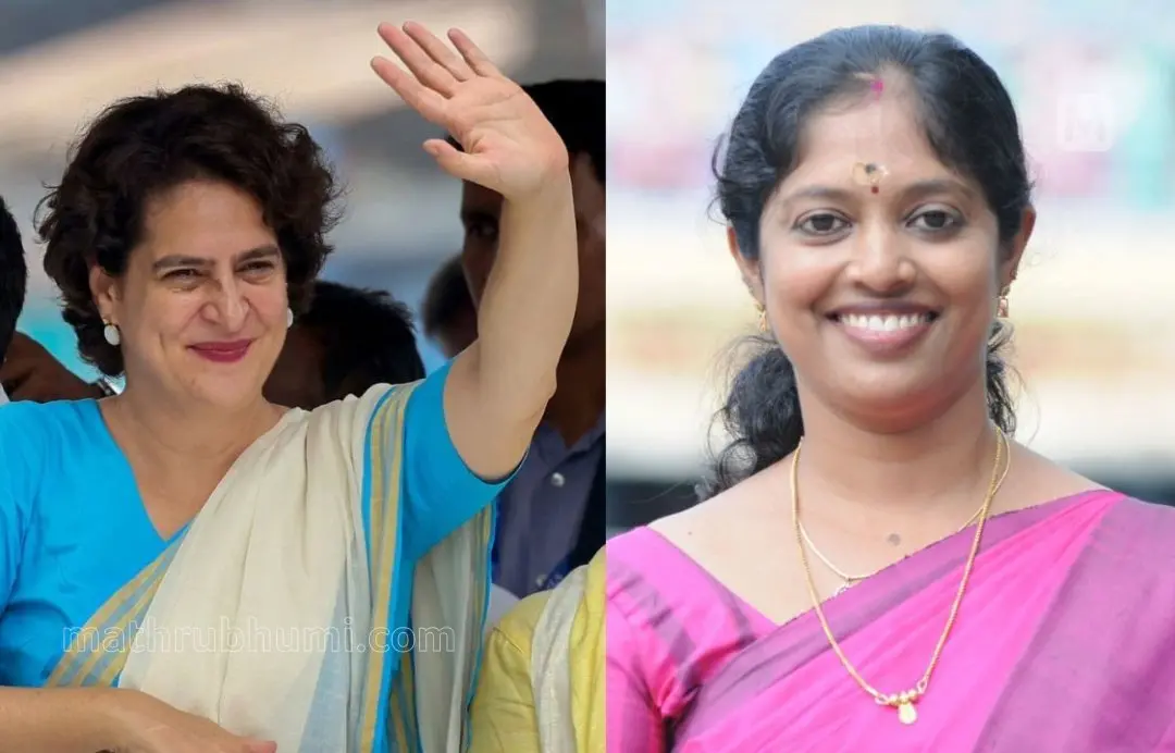 priyanka gandhi - photo: ani | navya haridas (file image)