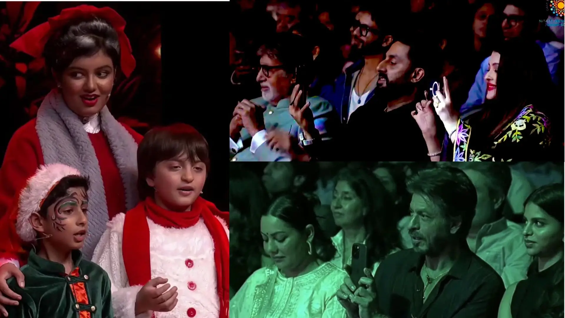Bachchan & Khan families at school function