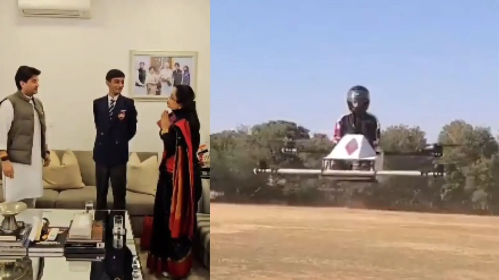 Medhansh Trivedi created an innovative drone capable of transporting a person weighing up to 80 kilograms