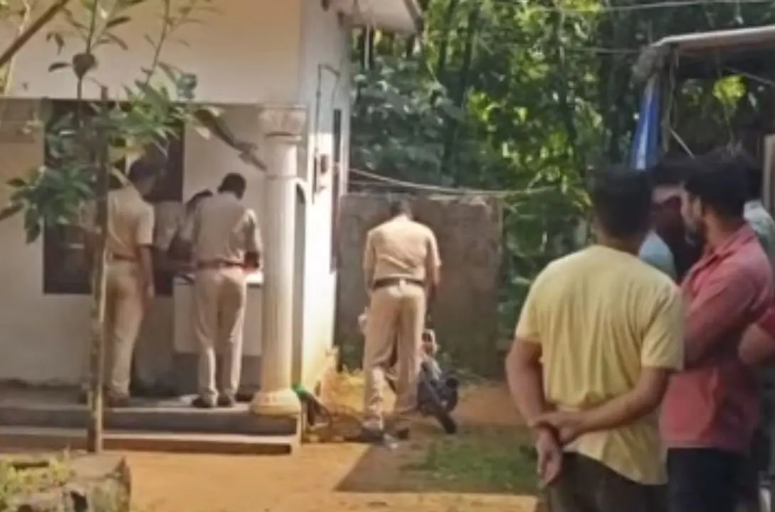 Police collect evidence from the crime scene