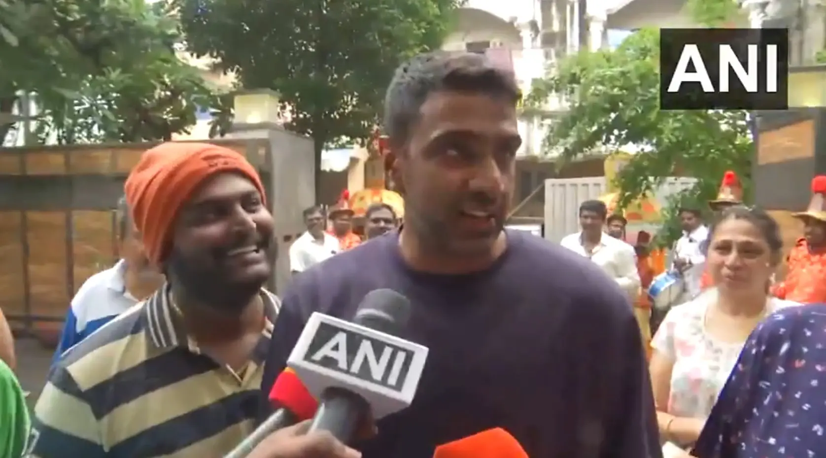 Ravichandran Ashwin after returning home | Photo: Screengrab of X / ANI