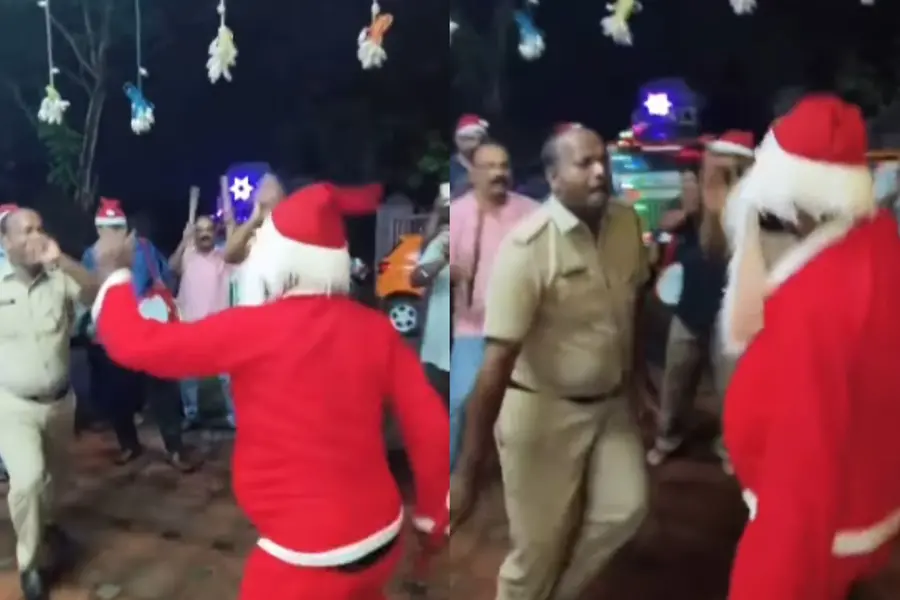 Kerala Police groove with Santa, spreading Christmas joy in viral video | WATCH