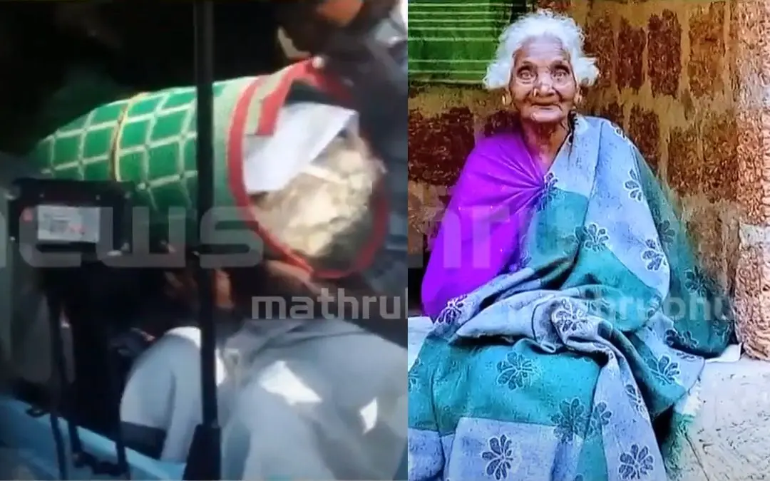 The body taken to the crematorium in auto, deceased Chundamma | Screengrab