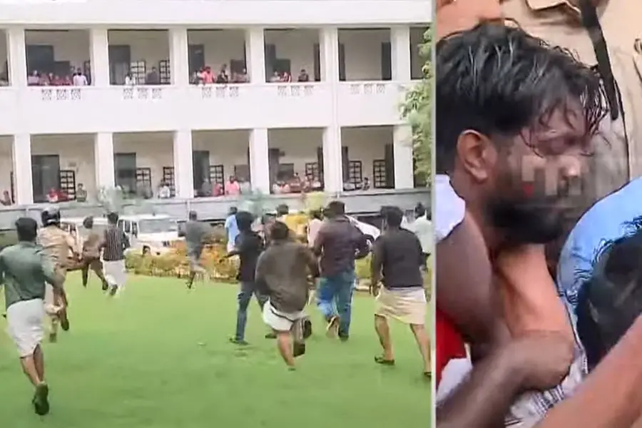 Guv's visit to Kerala University turns violent; SFI activists storm campus amid tight security