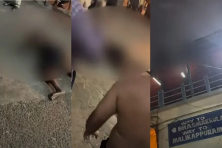 മാളികപ്പുറത്ത് മേൽപ്പാലത്തിനുമുകളിൽനിന്നു ചാടിയ തീർഥാടകൻ മരിച്ചു