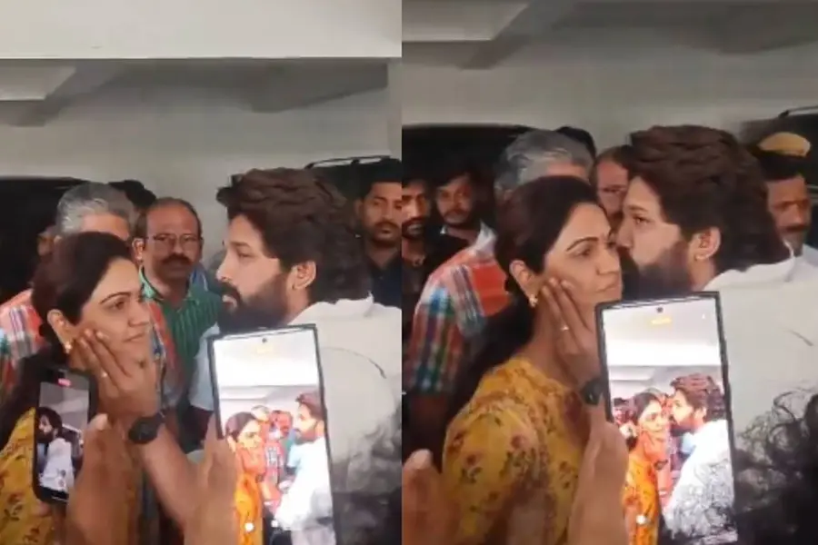 'Cops barged into my house,' says Allu Arjun; Kisses wife before leaving with police | VIDEO