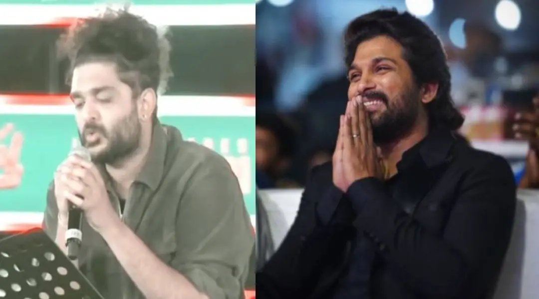 Sid Sriram and Allu Arjun. Photo: Instagram/alluarjunonline