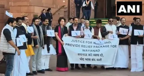 MPs protesting outside parliament