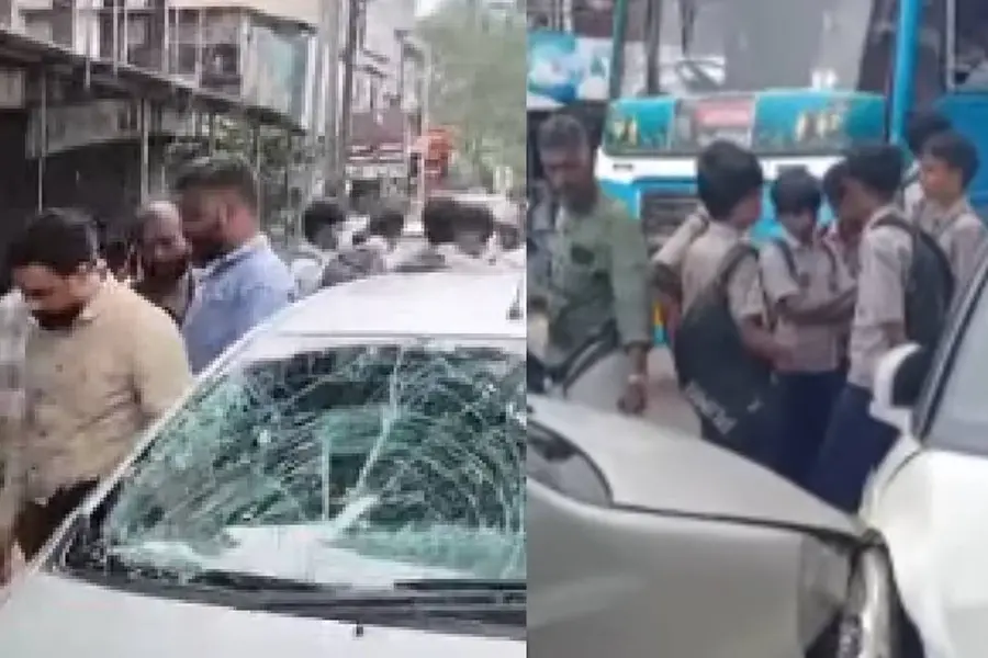 Car rams into schoolchildren in Ponnani; Three students injured