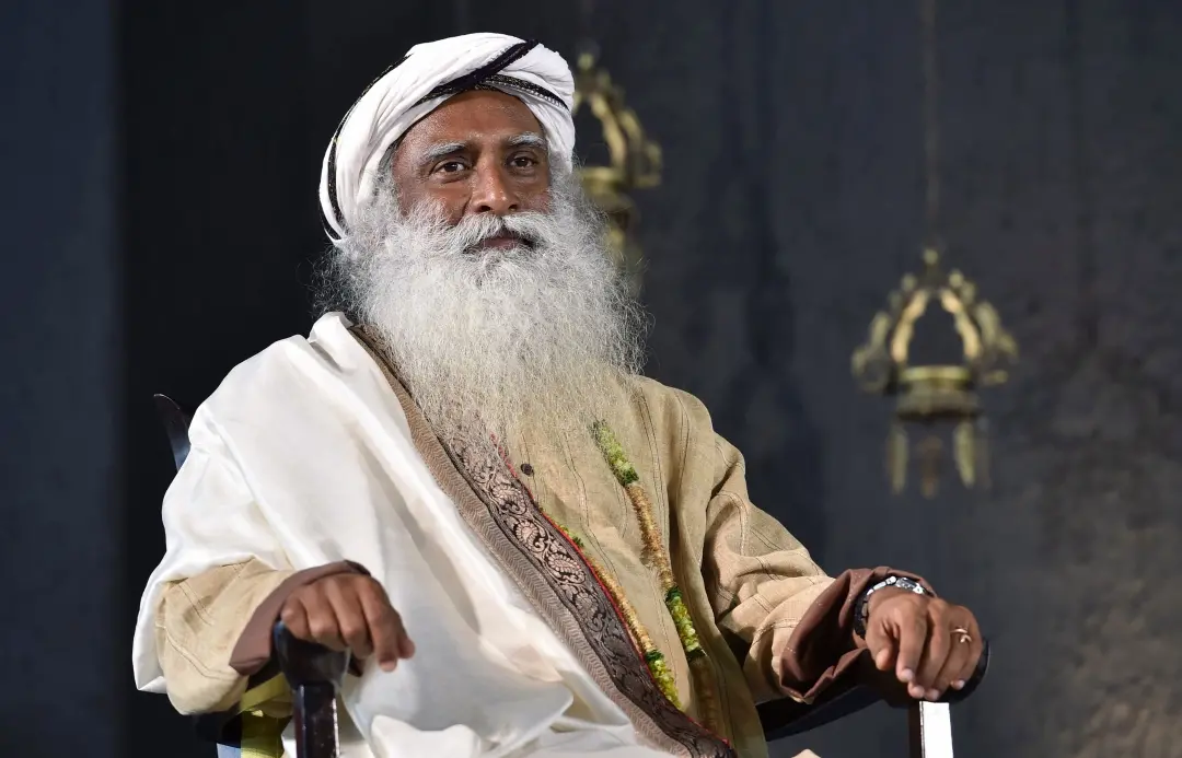 Spiritual guru Jaggi Vasudev, popularly known by "Sadhguru" and founder of the Isha Foundation