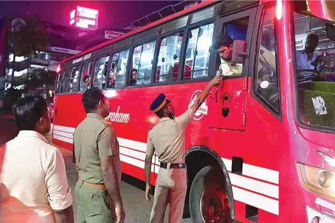 MVD's overnight inspection uncovers 788 traffic violations in Kozhikode; ₹19 lakh fine imposed