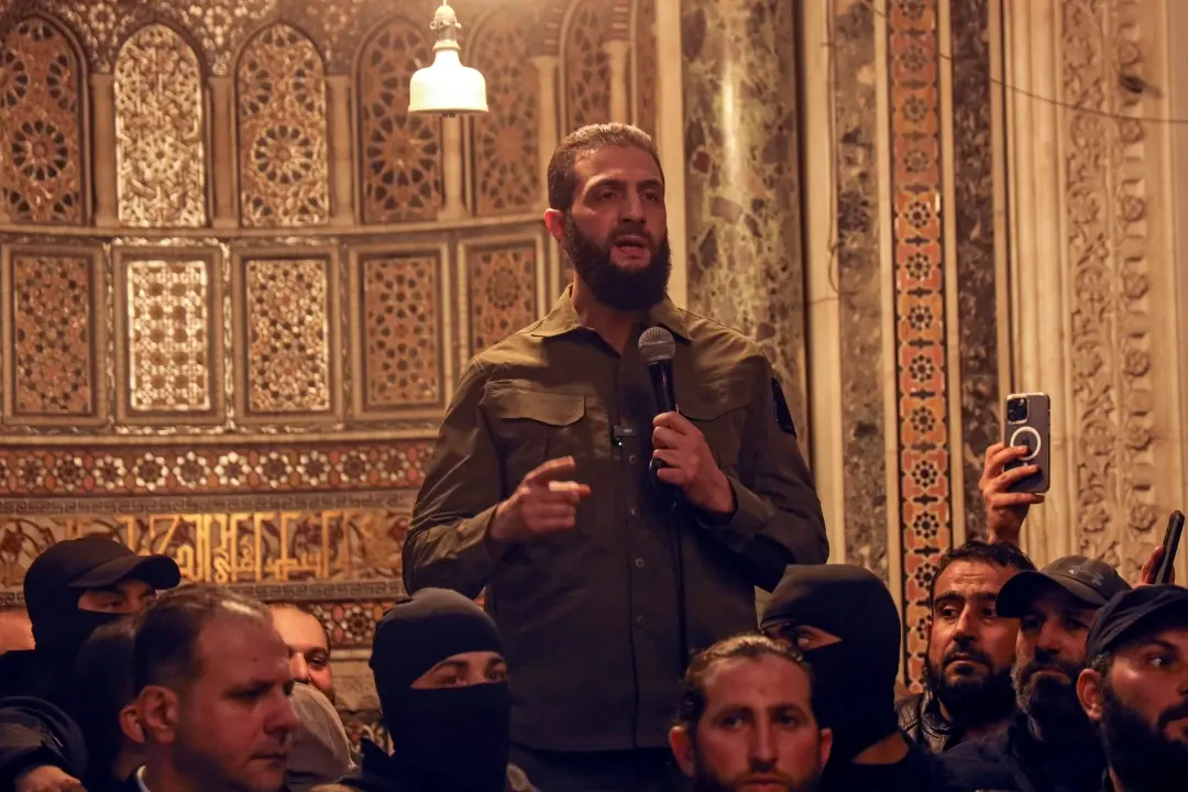 Abu Mohammed al-Golani speaks at the Umayyad Mosque in Damascus | Photo: AP
