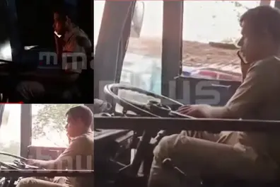 Reckless driving by KSRTC driver using phone on Thamarassery ghat road sparks outrage | WATCH