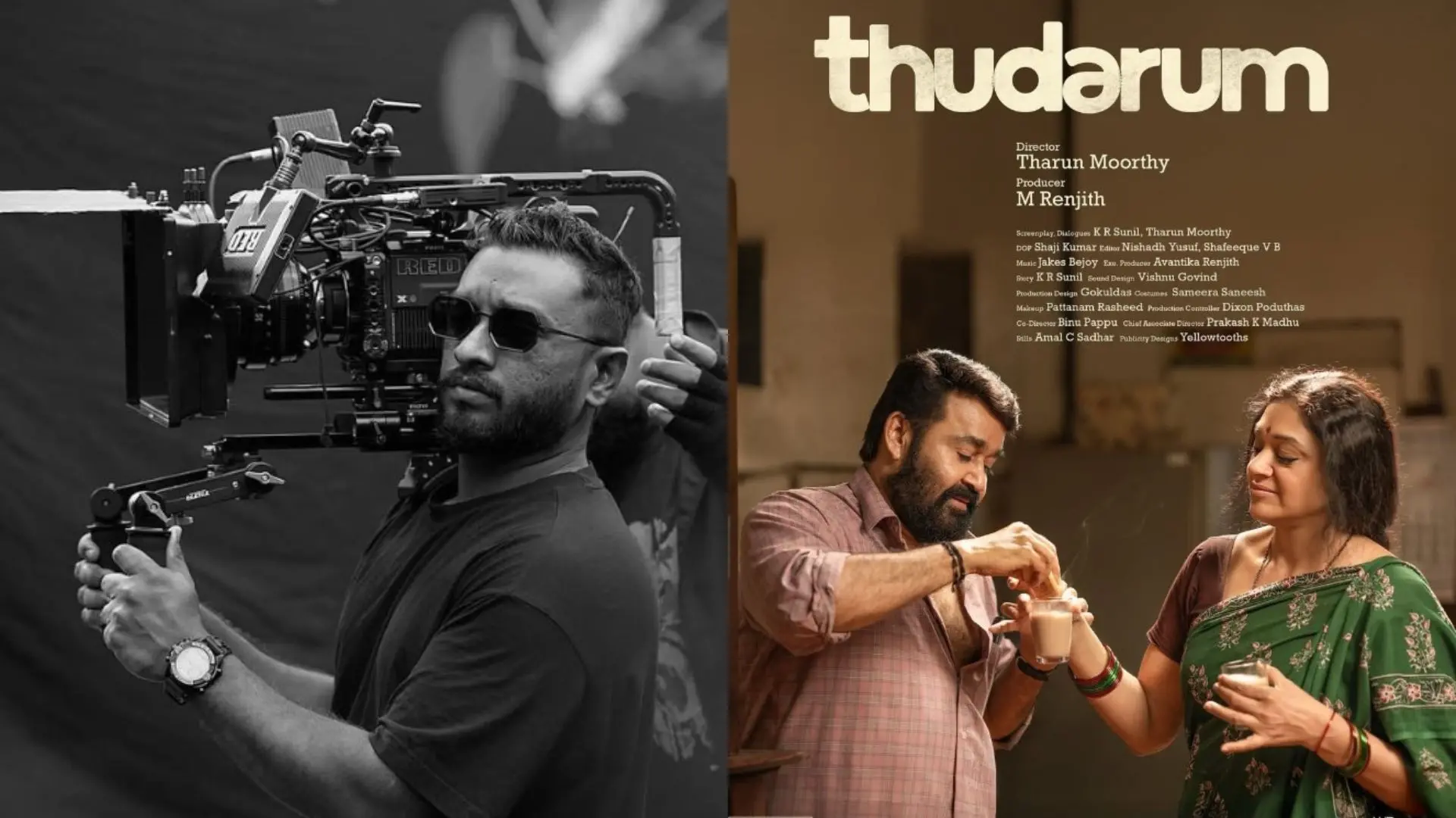 Faiz Siddik (L) and Thudarum Poster